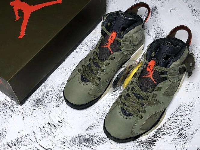 Jordan CN1084-200 x 6 Medium Air Olive Scott Travis 0630